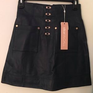 Alice McCall Genuine Leather mini skirt.